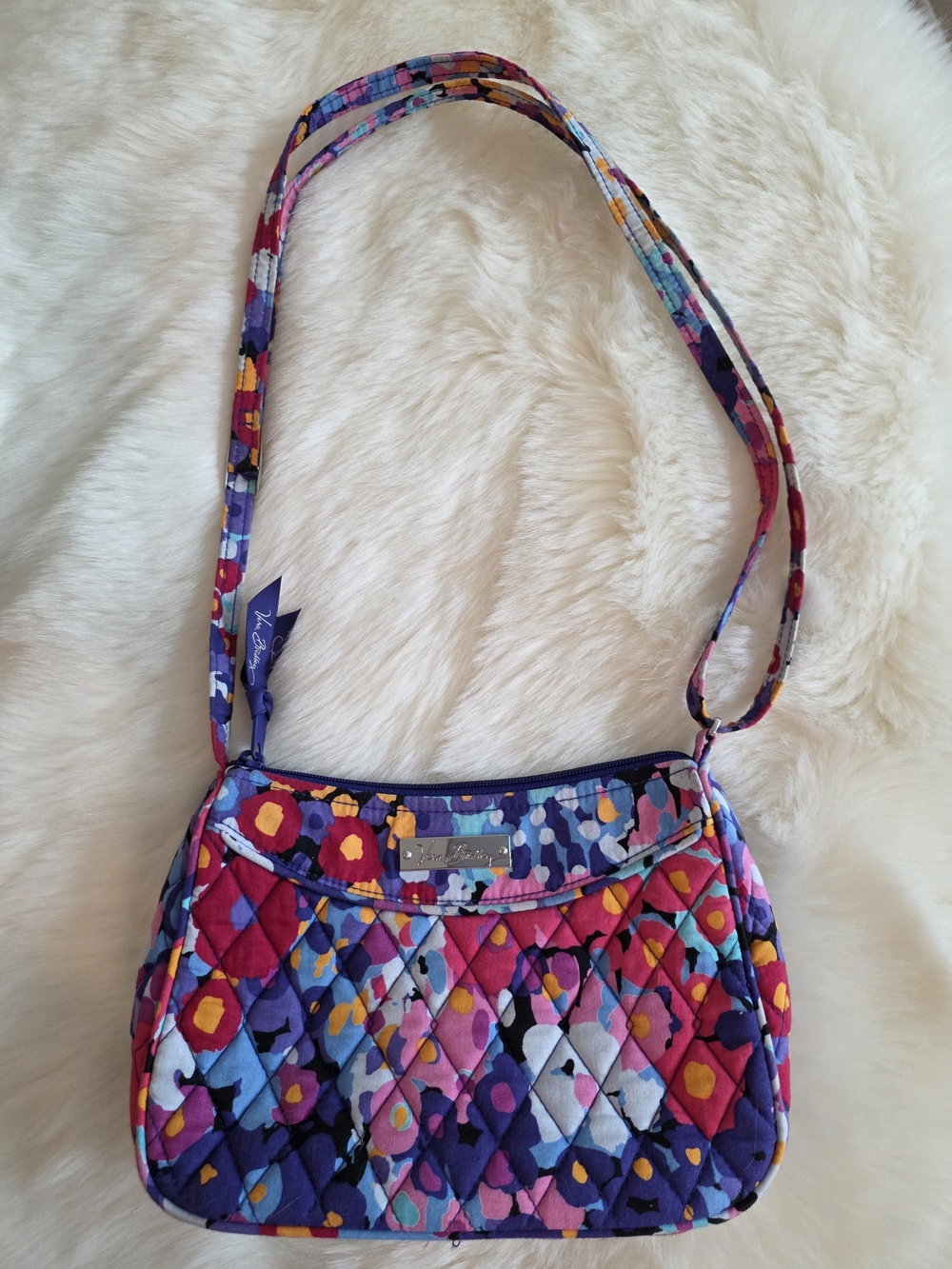 Vera Bradley Quilted Impressionista Little Crossbody Garden Party Flower